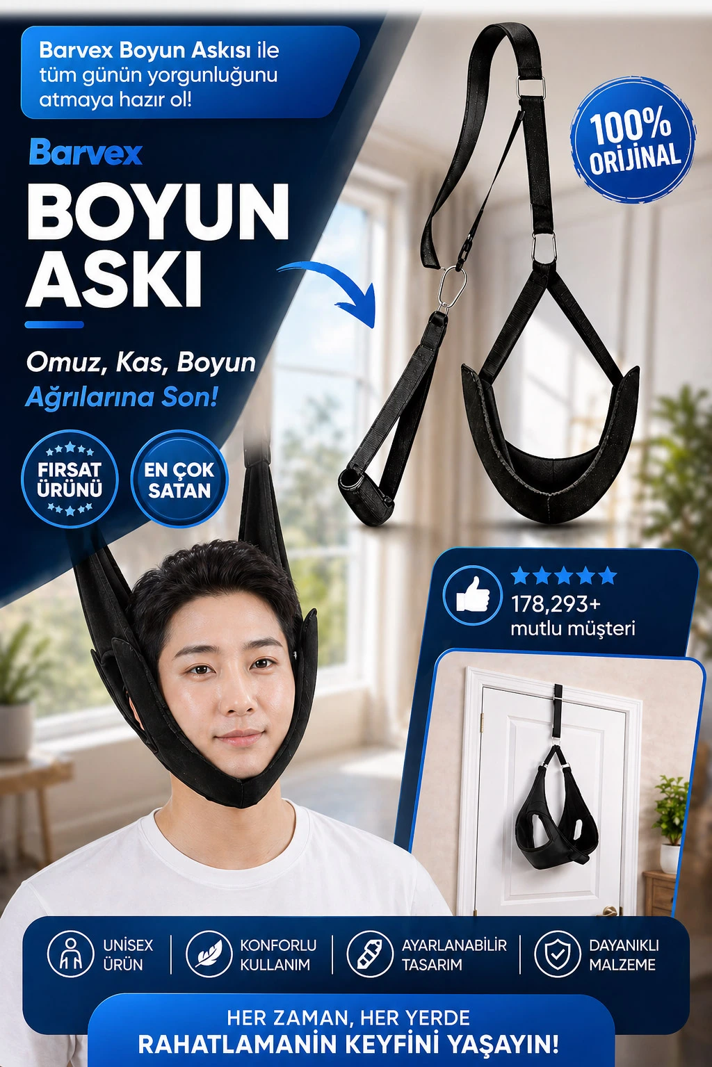 Barvex Boyun Traksiyon Askısı - Resmi Satış Sitesi - Kampanya Görseli 2