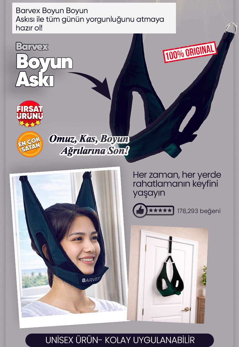Barvex Boyun Traksiyon Askısı - Resmi Satış Sitesi - Kampanya Görseli 3