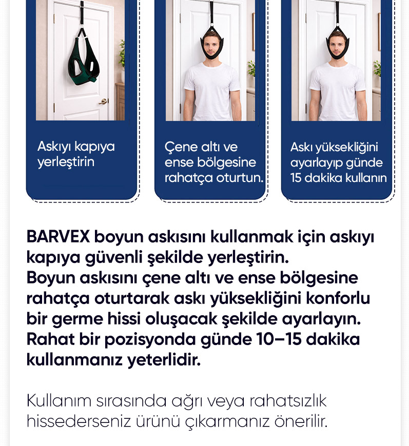 Barvex Boyun Traksiyon Askısı - Resmi Satış Sitesi - Kampanya Görseli 29