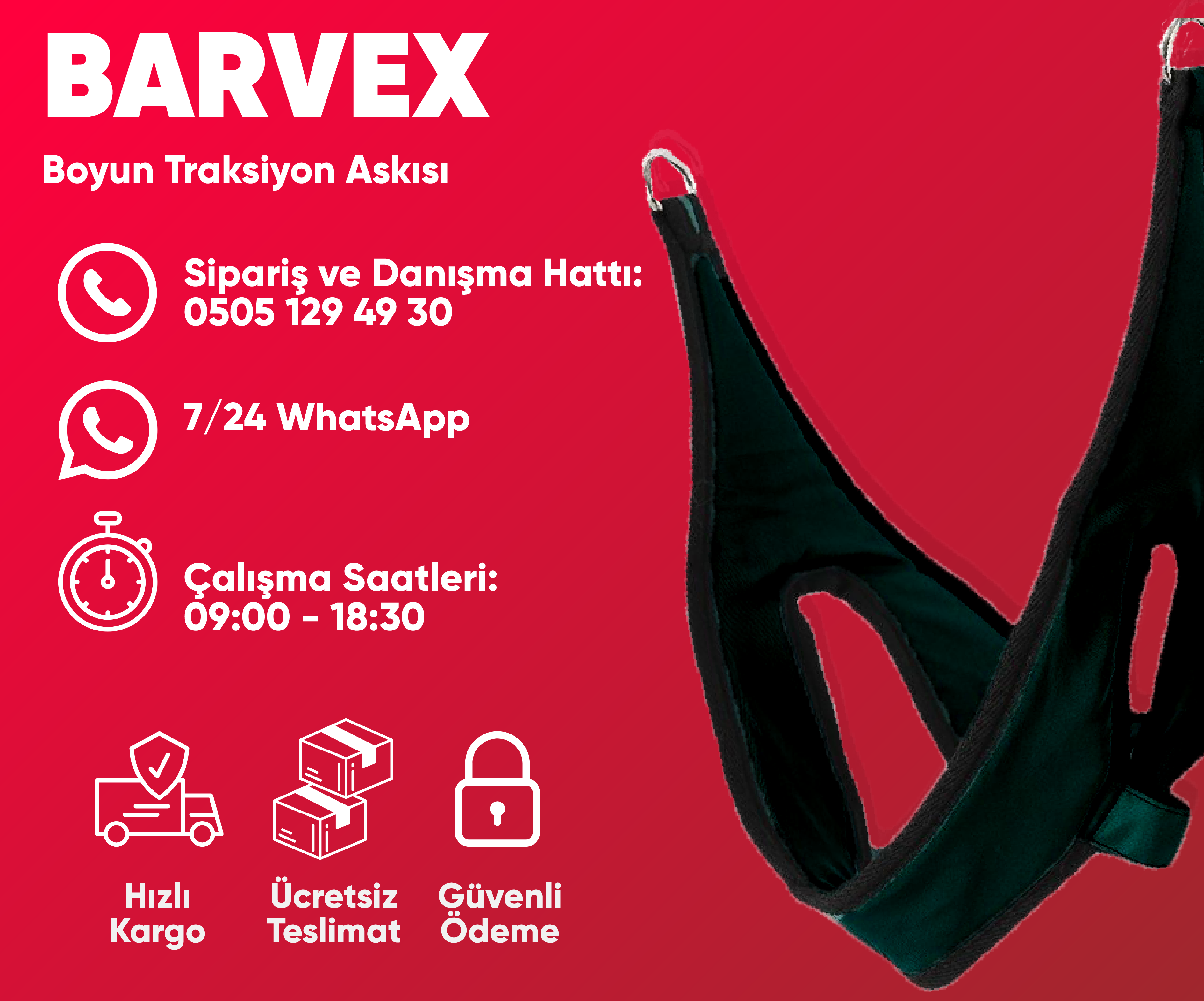 Barvex Boyun Traksiyon Askısı - Resmi Satış Sitesi - Footer