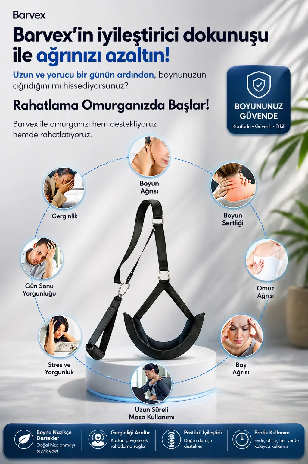 Barvex Boyun Traksiyon Askısı - Resmi Satış Sitesi - Kampanya Görseli 6