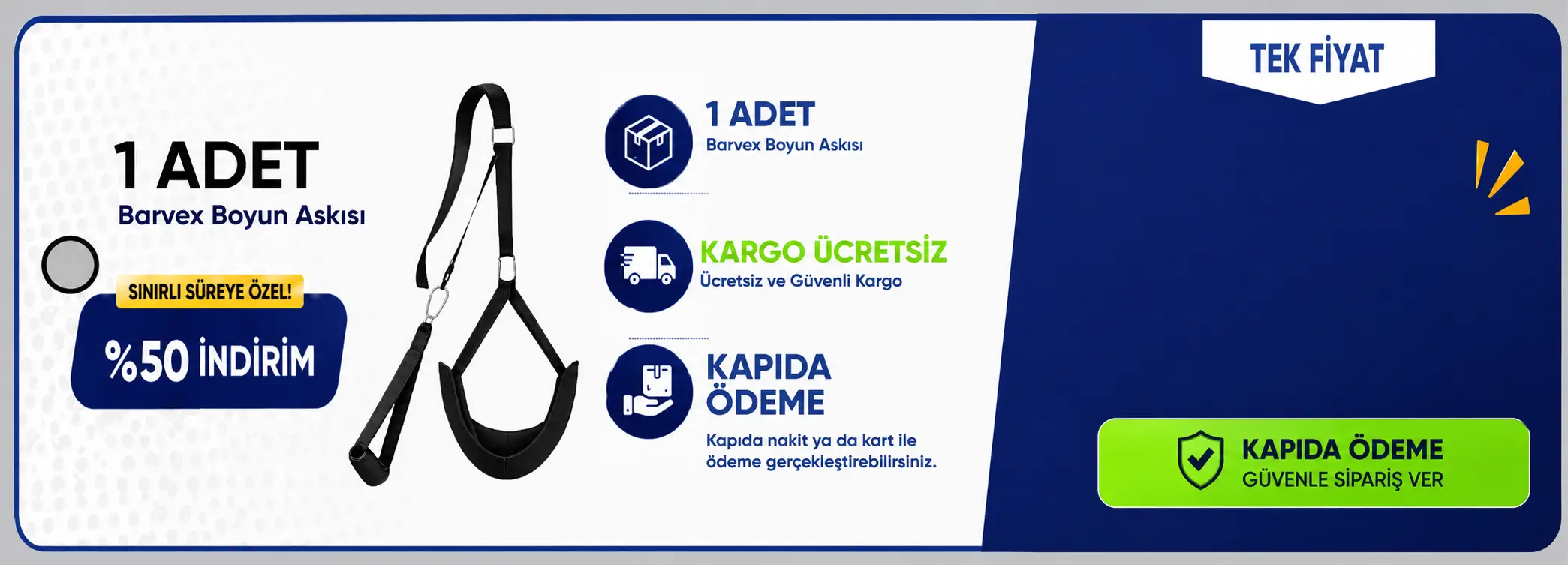Barvex Boyun Traksiyon Askısı - Resmi Satış Sitesi 1'li Paket