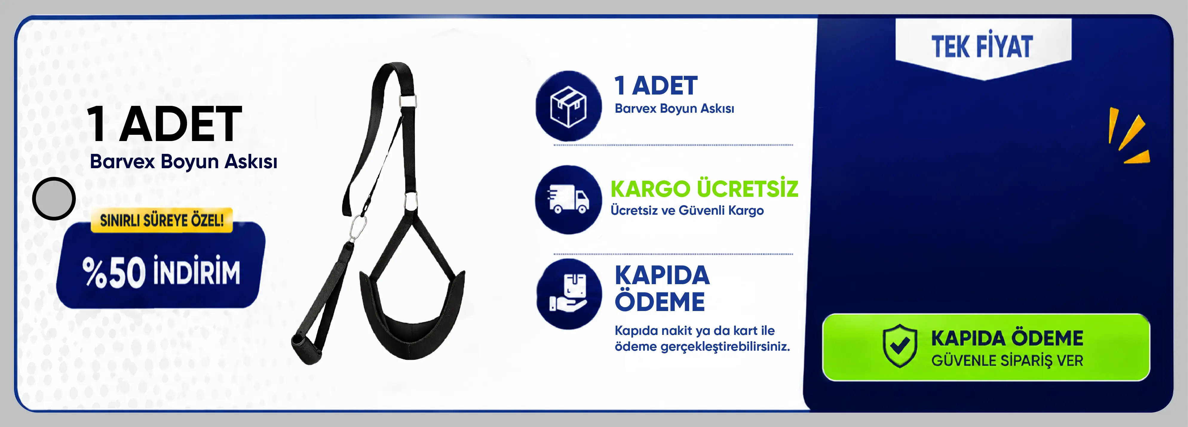 Barvex Boyun Traksiyon Askısı - Resmi Satış Sitesi 1'li Paket