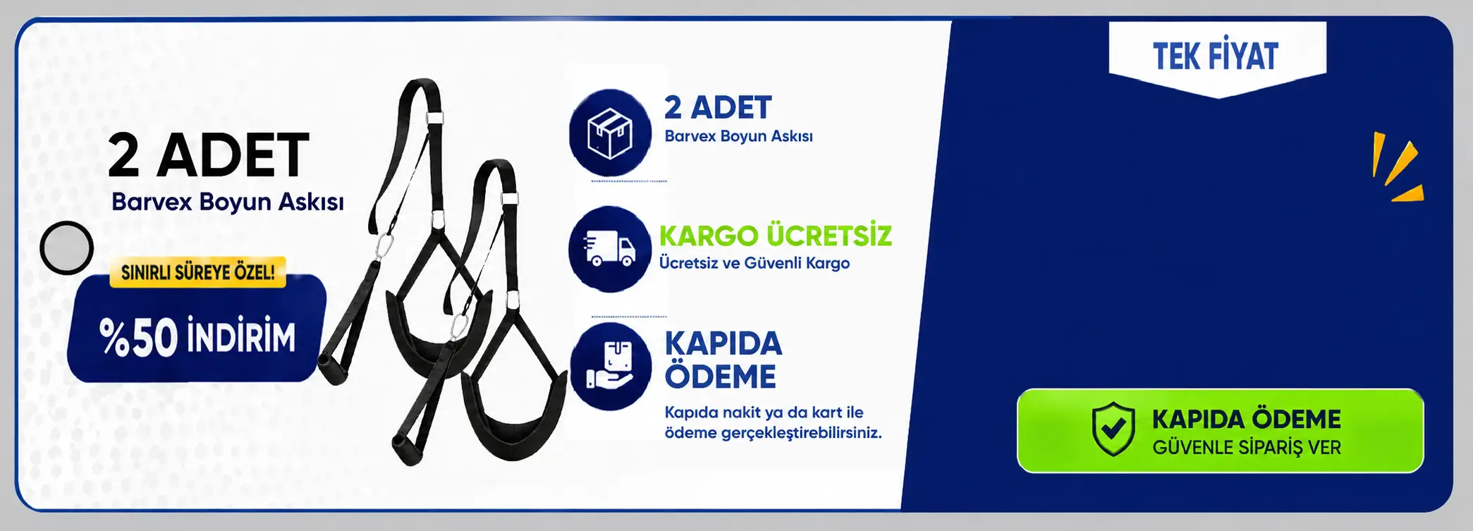 Barvex Boyun Traksiyon Askısı - Resmi Satış Sitesi 2'li Paket