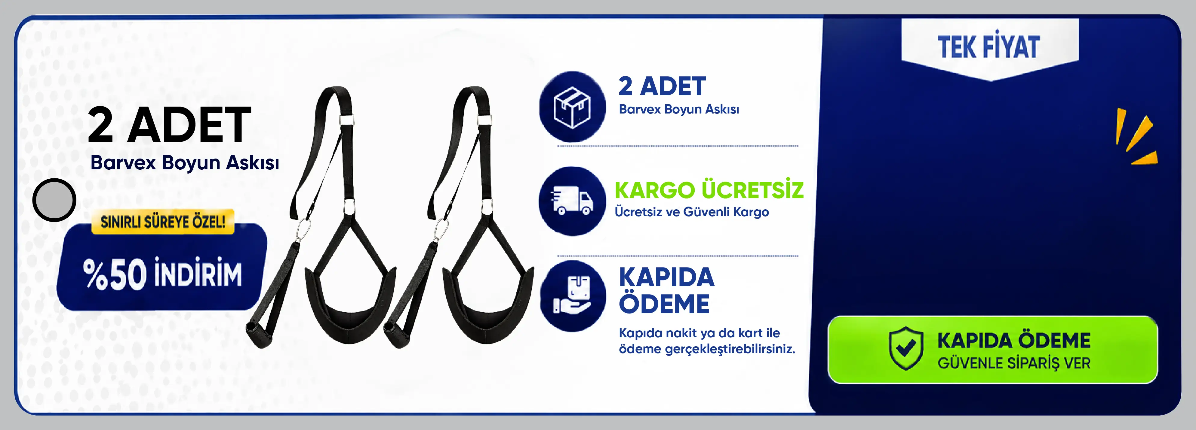 Barvex Boyun Traksiyon Askısı - Resmi Satış Sitesi 2'li Paket